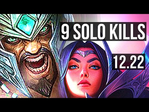 TRYNDA vs IRELIA (TOP) | 9 solo kills, 13/1/0, Legendary | EUW Diamond | 12.22