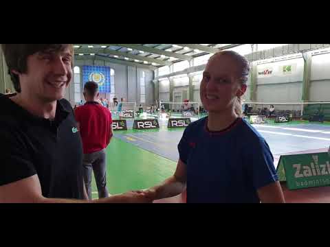 Anastasiia Prozorova after winning match against Polina Buhrova, 05.09.2020