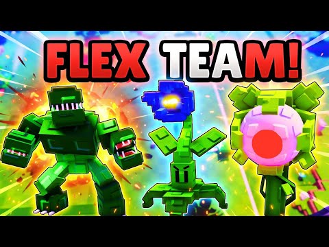 Can Our FLEX TEAM BEAT IMPOSSIBLE MODE In Garden Tower Defense?
