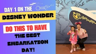 The BEST Embarkation Day Ever Aboard the Disney Wonder Cruise! Day 1 Sail a Wave Party!