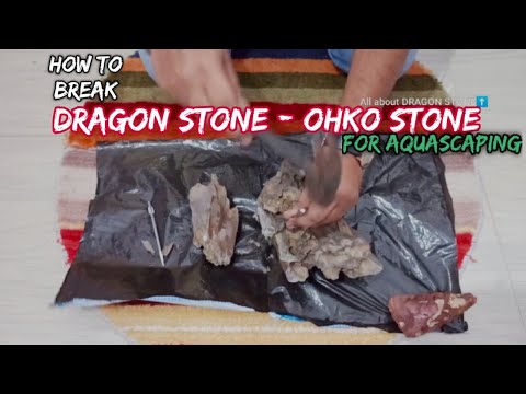 How to break DRAGON STONE for aquascape | OHKO stone @LushAqua