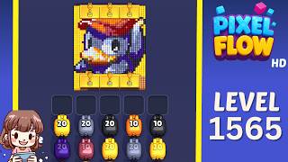 Pixel Flow Level 1565 Solution Walkthrough
