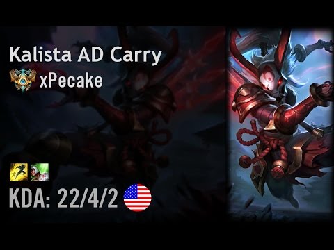 Kalista AD Carry vs Lucian - xPecake - NA Challenger Path 6.3