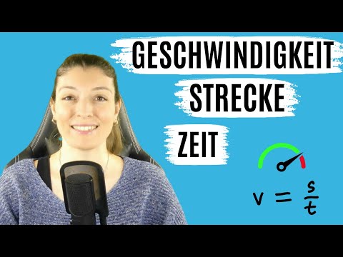 GESCHWINDIGKEIT / STRECKE & ZEIT berechnen  (v=s/t FORMEL EINFACH erklärt!)