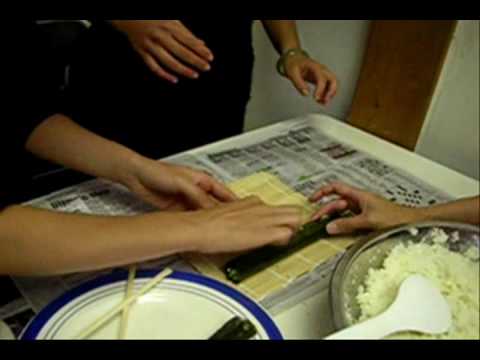 Canadian College of Shiatsu Therapy Japanese Class activity Sushi roll