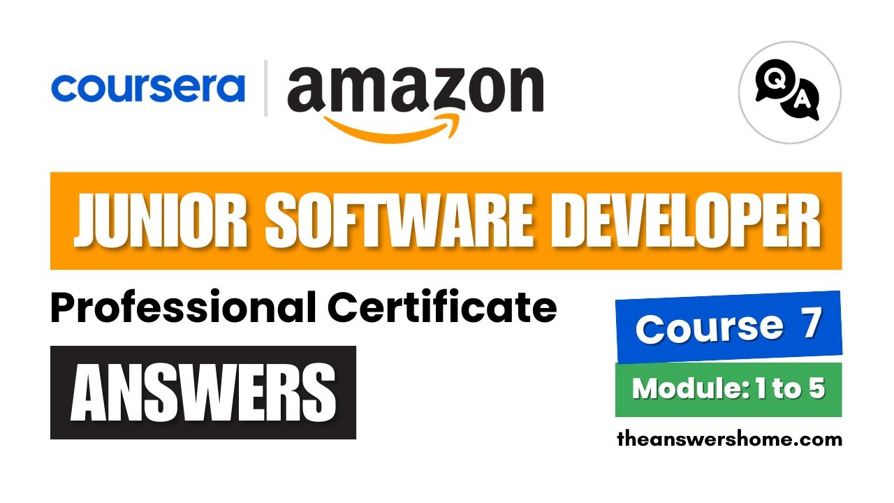 Application Development Answers || Amazon Junior Software Developer