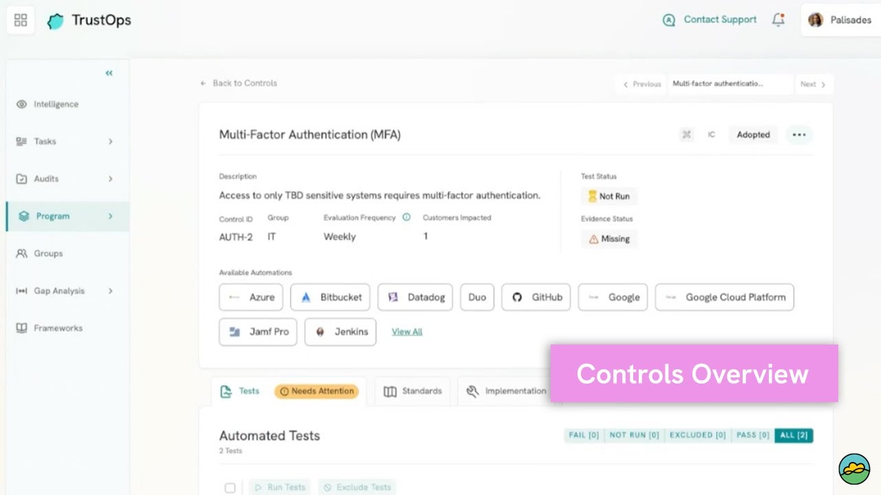 Controls Overview - TrustOps