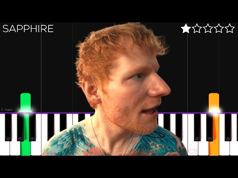 Ed Sheeran - Sapphire | EASY Piano Tutorial