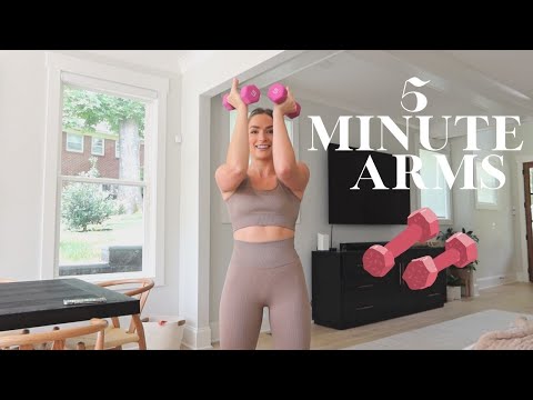 5 MINUTE ARM WORKOUT | Light Dumbbells
