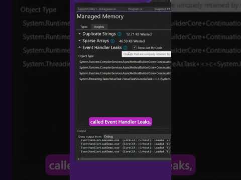 Prevent Event Handler Leaks #visualstudio #coding #security