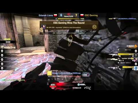 [CSGO] ESL Polish championship:  G.Lions  vs ESC Gaming Game 1 - By elekTra & Grumble$