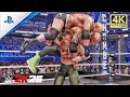 WWE 2K25 Goldberg Vs Cena Vs Batista Vs Kane Vs Triple H Vs Rey Elimination Chamber Match 4K