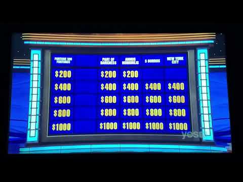 Jeopardy, Jonathan Fisher Day 7 - 1st Daily Double (10/19/21)