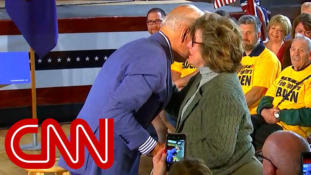 Joe Biden jokes at event with voter She pulled me close - YouTube