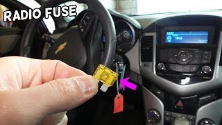 CHEVROLET CRUZE RADIO FUSE LOCATION REPLACEMENT. INFORMATION SCREEN RADIO NOT WORKING
