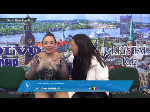 Chloe Tinturier  skating  volvo open cup 34th 2017 latvia