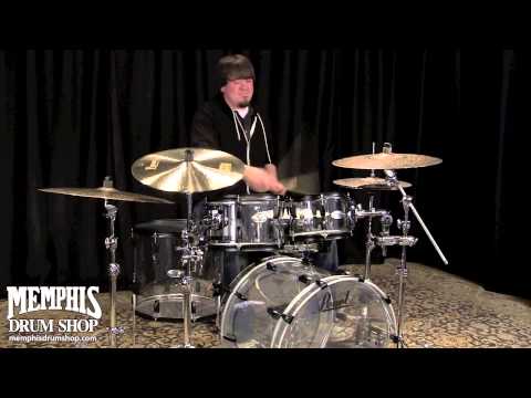 Pearl Crystal Beat Acrylic Drum Set 22/10/12/16 - Ultra Clear w/ Black Hardware