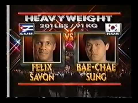 Félix Savón (CUB) vs. Sung Bae-Chae (KOR) AIBA Challenge Matches 1992 (91kg)