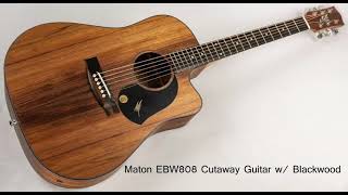 Video thumbnail for Maton EBW70C The Blackwood Dreadnought with Cutaway DEMO Play by 加納洋志（加納 洋志）