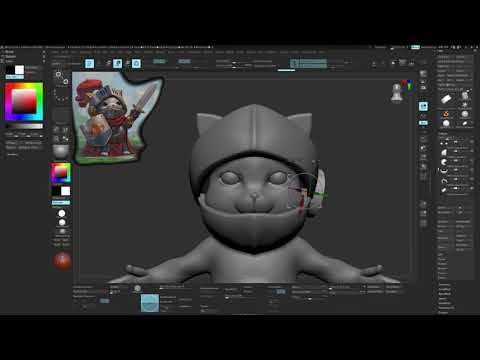 Zbrush process 01 - Blocking out.
