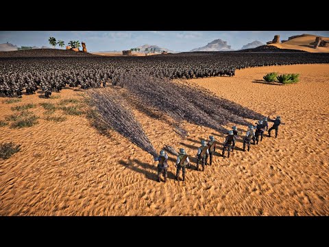 10 SUPER ARCHERS VS 500,000 MONGOLIAN ARMY - Ultimate Epic Battle
