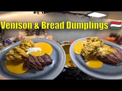 Hungarian Comfort Food: Vadas with Venison & Bread Dumplings 👌😊👍