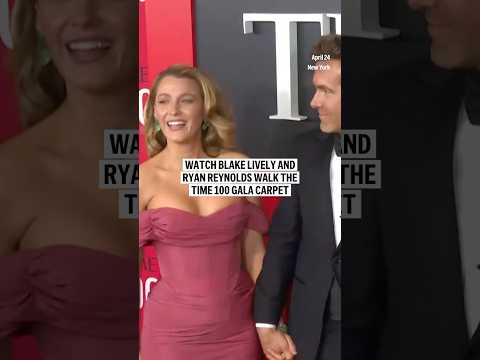 Watch Blake Lively and Ryan Reynolds walk the Time 100 gala carpet