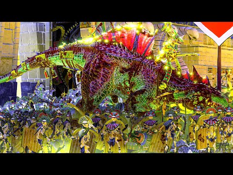 Siege of Khemri - LIZARDMEN vs TOMB KINGS - TotalWar Warhammer 3