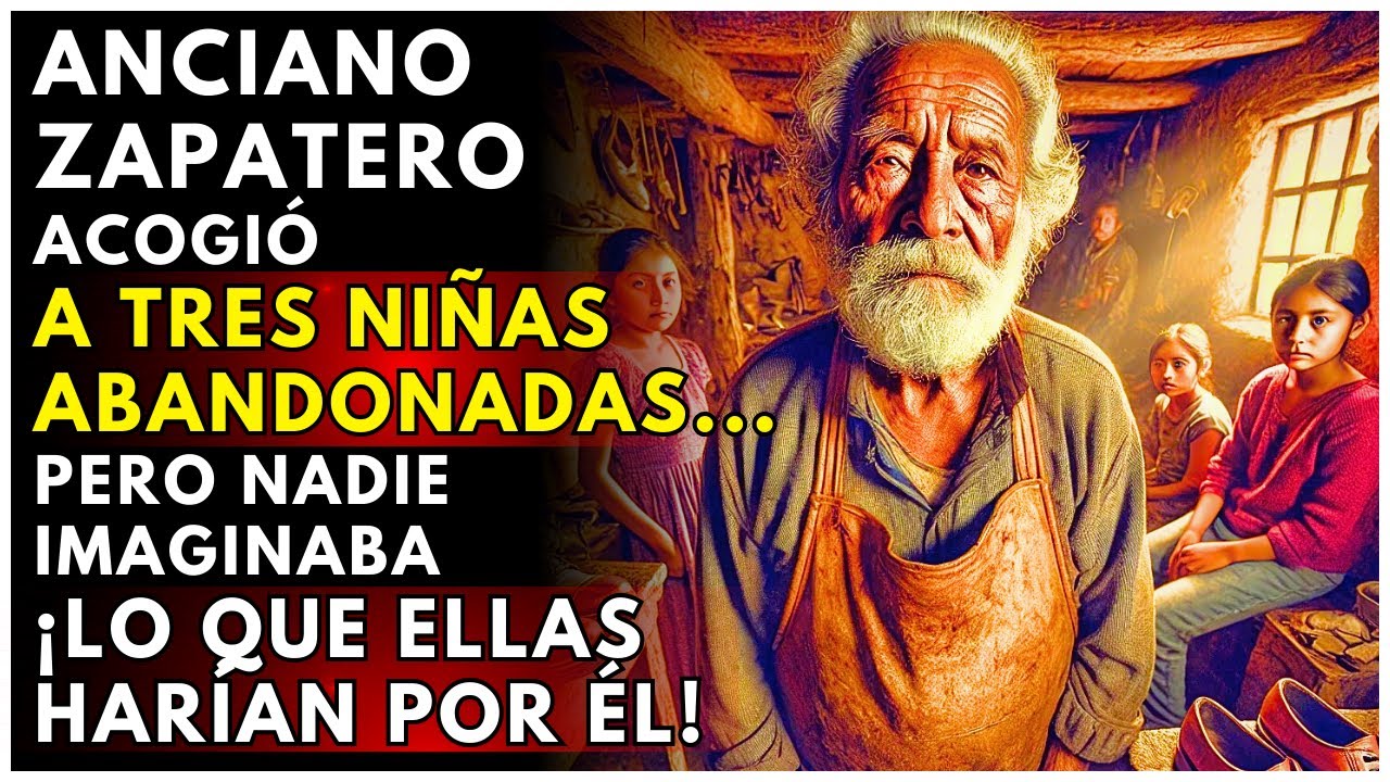 UN ANCIANO ZAPATERO ACOGIÓ A TRES NIÑAS ABANDONADAS, PERO NADIE IMAGINABA LO QUE ELLAS HARÍAN POR ÉL