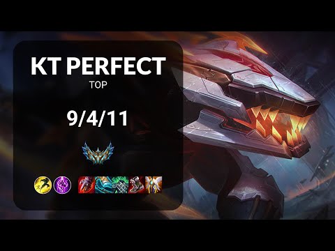 KT PerfecT Renekton vs Olaf TOP - KR CHALLENGER Patch 14.17