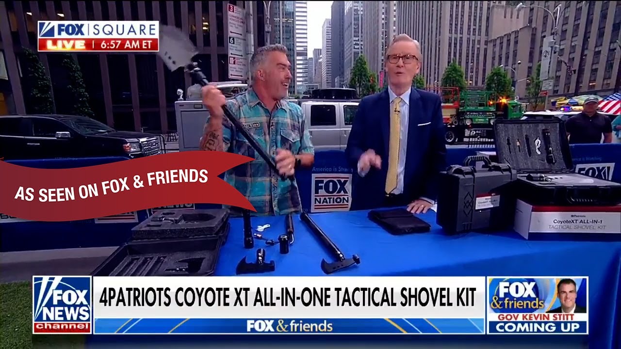 4Patriots CoyoteXT All-in-1 Tactical Shovel Kit Featured on FOX & Friends.