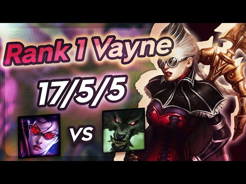 Vayne Vs Warwick - Challenger Gameplay Rank 1 Vayne