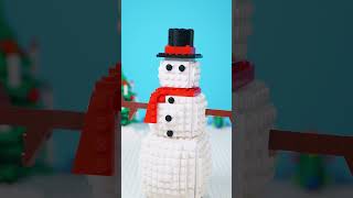 Building a Snowman INDOORS?! 😱⛄️  | LEGO Stop Motion Animation #Shorts