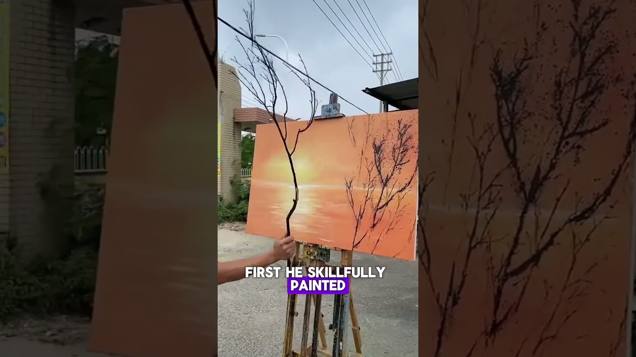 This guy using tree branch to create amazing art (@HalykYoukers)