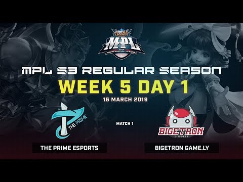 The Prime Esports vs Bigetron Game.ly : MPL Season 3 Week 5 day 1 Match 1 Regular Season