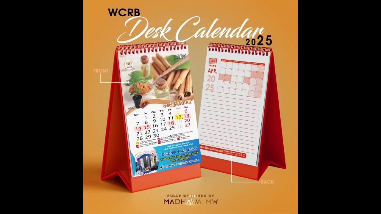 Desk Calendar 2025 | MMW GraphicX