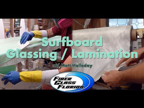 Glassing a Surfboard : Surfboard Lamination