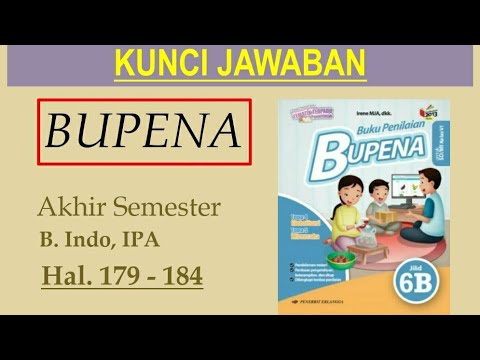 BUPENA 6B - Hal. 179 - 184 | B. Indo, IPA | Akhir Semester