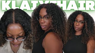 Skip the Shop, Grab the Wig! 🤯 NO GLUE Chestnut Brown Curly Install | After Wash Review | KlaiyiHair