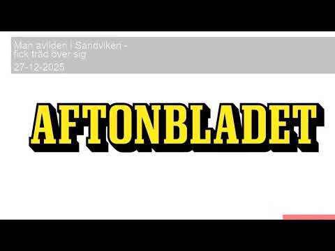 Man avliden i Sandviken - fick träd över sig