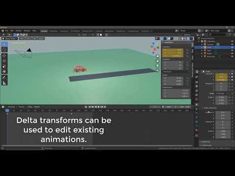 Daily Blender Tip - Using Delta Transforms For Adjusting Animations