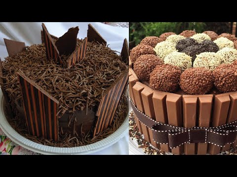 08 Ideias para Decorar Bolos de Chocolate! Bolo Decorado !
