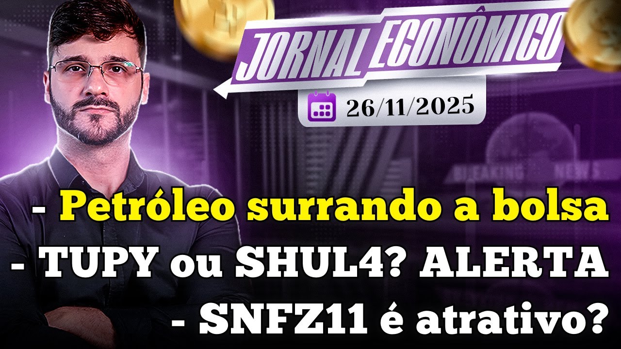 🕕💲JORNAL ECONÔMICO - Queda do petróleo interrompe rally de fim de ano na bolsa. Cuidado com SHUL4 !!