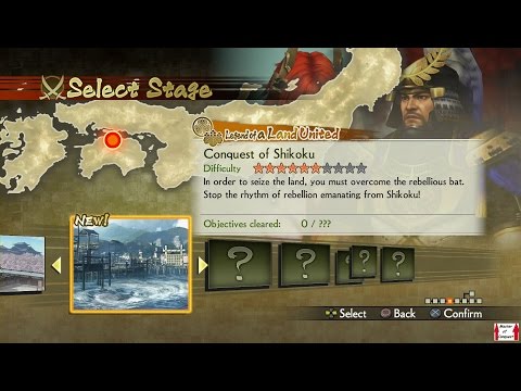Samurai Warriors 4 Campaign Walkthrough (PS4) Legend of a Land United Part 4 - Conquest of Shikoku