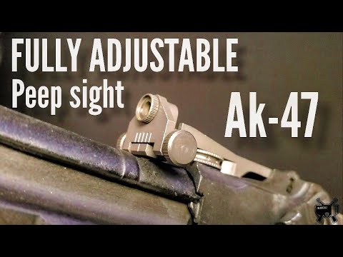 KNS Precision Fully adjustable peep sight for the Ak47