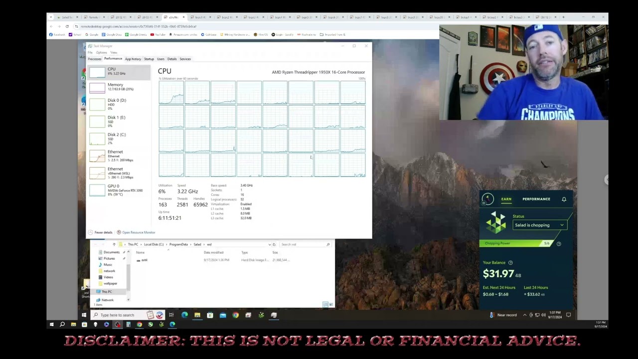 My earns on salad ai for 29 rigs, breaking down job priority and all that jazz