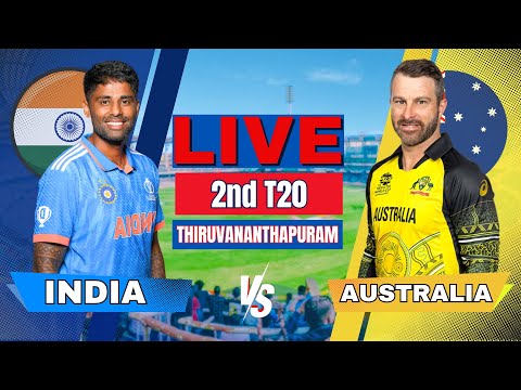 🔴 Live: India vs Australia 2nd T20 Match Live Score & Commentary | Live Cricket Today IND vs AUS