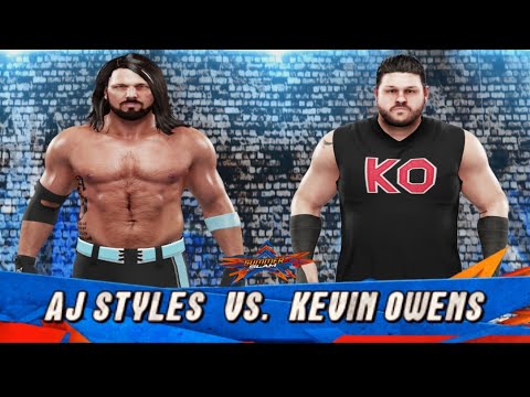 Wwe 2k19 Aj Styles Vs Kevin Owens Summerslam Match | Wwe 2k19 PPSSPP Gameplay ||