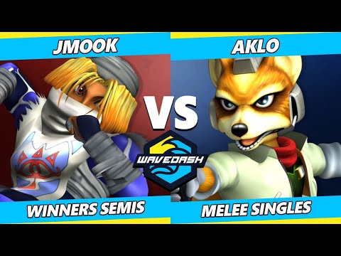 Wavedash 2023 Top 8 - Jmook (Sheik) Vs. Aklo (Fox) Smash Melee - SSBM