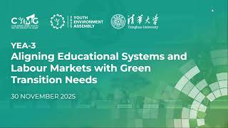 YEA-3 | Day 2 S,10   Aligning Educational Systems and Labour Markets with Green Transition Needs
